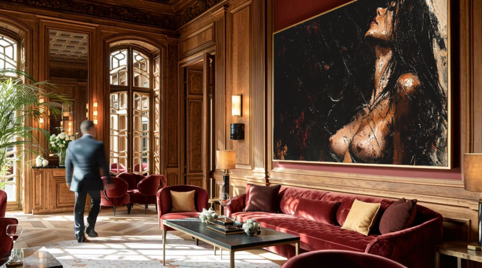 Œuvre d’Anna Nativel exposée à la Villa Solstice